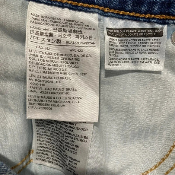 LEVI’S Sz 30 Emoji Jeans Denim Mini  Skirt - Picture 6 of 8